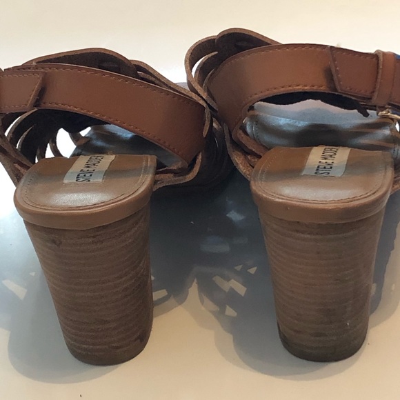Brown sandal block heels Steve Madden - Picture 3 of 4